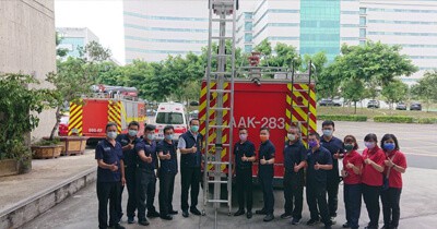 Taichung City Government Chmer Electrical And Mechanical Industry Donates American Fire Ladders Central City Fire Depart